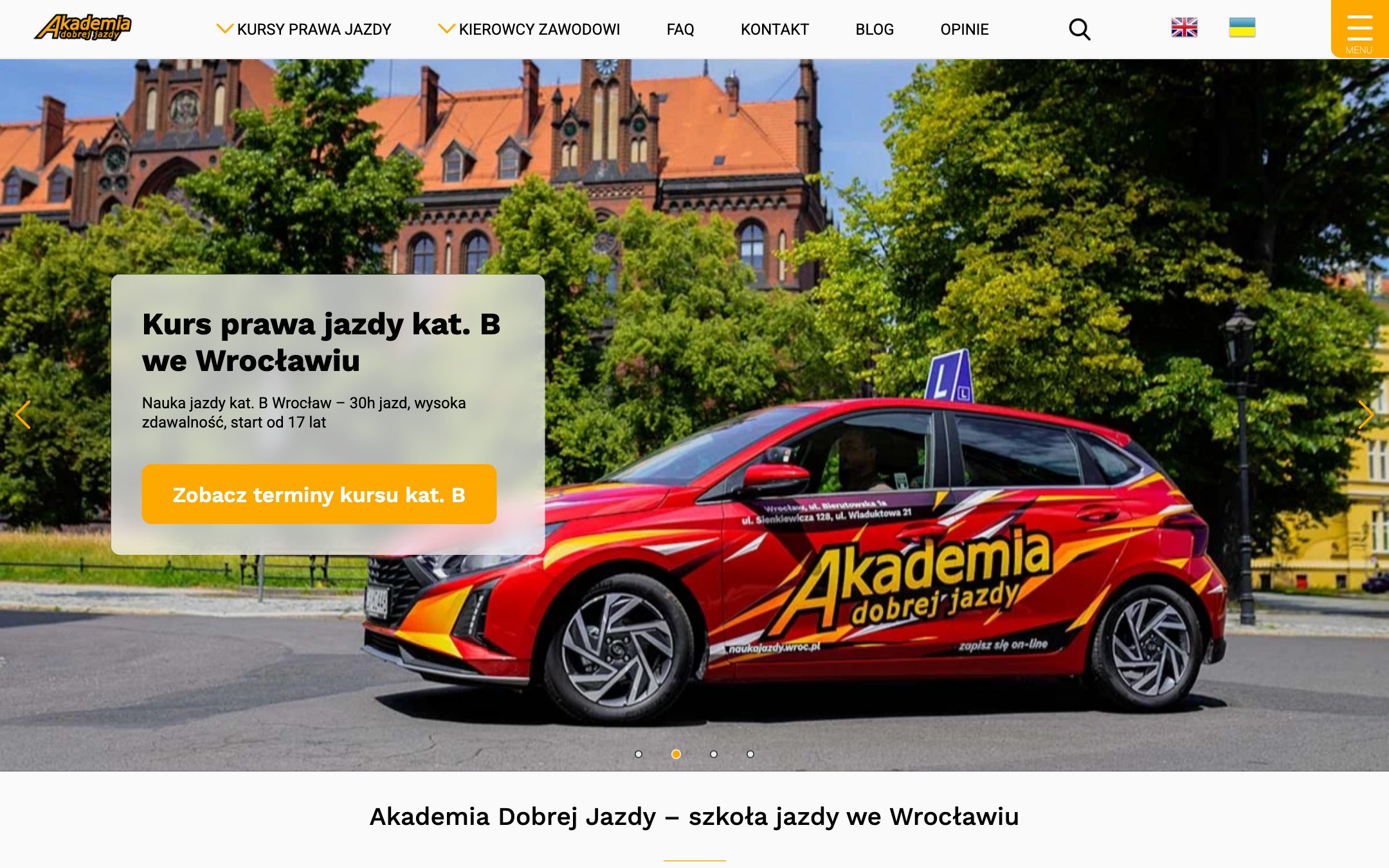 Strona naukajazdy.wroc.pl