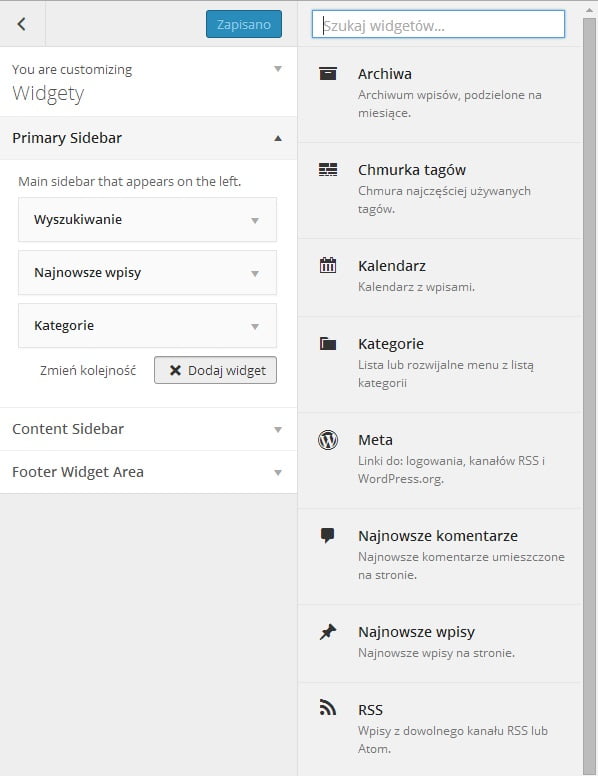 Customizer czyli personalizacja motywu