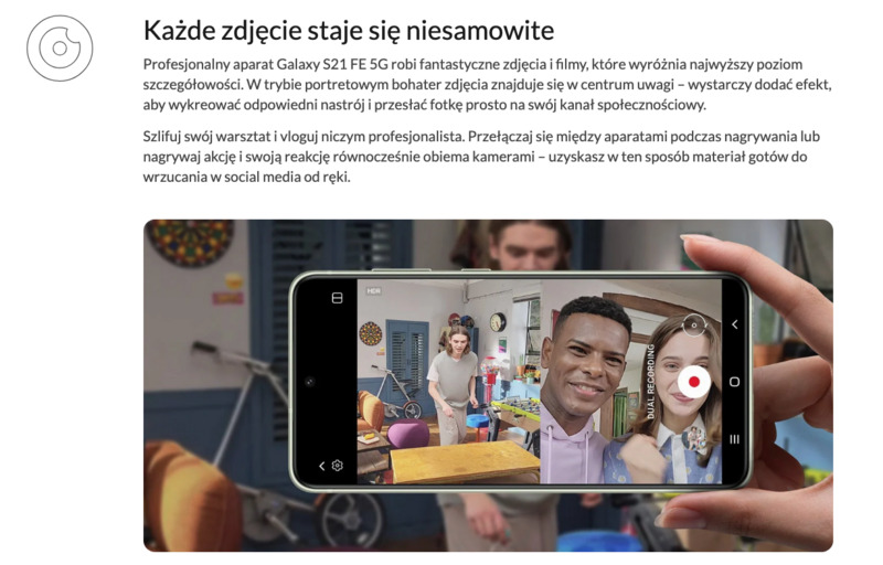 Opis smartfona w sklepie X-kom
