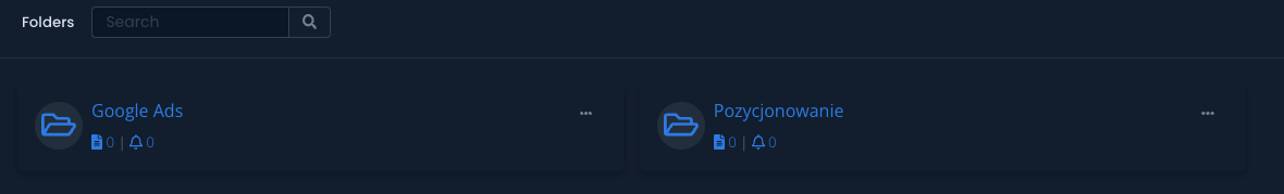 foldery w semstorm keywords